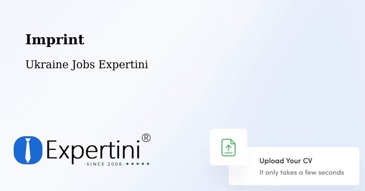 Imprint – Lviv - Ukraine Jobs Expertini